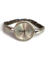 Signed C Silver Tone Quartz Watch Needs Battery - $18.22