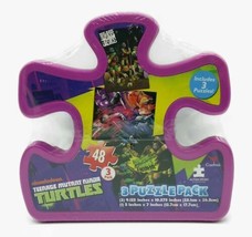 Teenage Mutant Ninja Turtles 3 Pack Puzzle Cardinal Nickelodeon Purple - $9.79