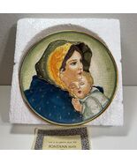 Fontana Plate Mother's Day 1973 8.5" Mother and Child Collector Plate Italy - $31.50