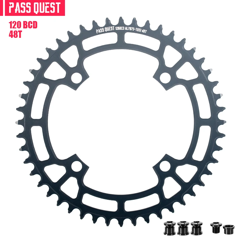 P QUEST 7075 High Quality  Bicycle chainring 120BCD Narrow Tooth Chainring Road  - £111.08 GBP