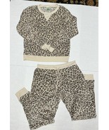 Honeydew Women’s Pajama Set Natural Leopard Small 2 Piece Super Soft Velour - $12.90