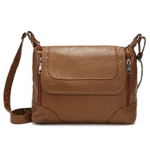Annmouler Brand Women Shoulder Bag Designer Crossbody Bag Soft Washed Leather Me - £31.49 GBP