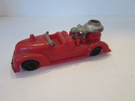 VTG HUBLEY KIDDIETOY FIRE TRUCK PLASTIC AS IS 5.75&quot;L MADE IN USA   H2 - $3.62