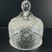 LID COVER ONLY Vintage Avon Fostoria Pattern Glass Cloche Dome Soap Butter - £8.71 GBP