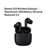 Baseus E19 Earbuds | Wireless Bluetooth 5.3, HD Sound, Waterproof, 33H B... - $19.99