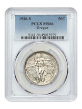 1926-S 50C Oregon Pcgs MS66 - £340.50 GBP