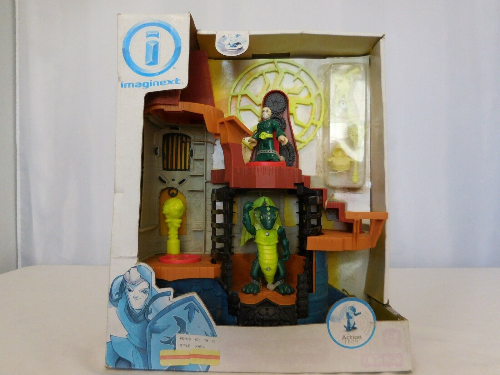Primary image for Fisher Price Imaginext Castle Wizard Tower Playset 2013 Action Tech Dragon NEW 