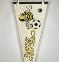 Vintage Chicago Sting NASL 30 x 12 Full Size Soccer Pennant Defunct 1970s - $24.45