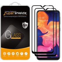 2X Full Cover Tempered Glass Screen Protector For Samsung Galaxy A10E (Black) - £15.70 GBP