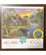 Buffalo Mountain Paradise puzzle, Kim Norlien, 1000 Pieces Outdoors, Water - $9.03