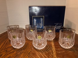 6 Longchamp Cristal d&#39;arques France 11.25 Ounce Rocks Glasses 4&quot; Tall NIB - $35.00