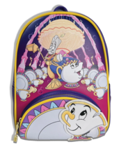 Loungefly Disney Beauty and The Beast Ms Potts, Chip, Lumière Mini Backpack - £120.47 GBP