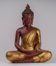 Ancien Khmer Style Bois Assis Bouddha Statue Dhyana Méditation Mudra - 51cm/20 &quot; - £781.47 GBP