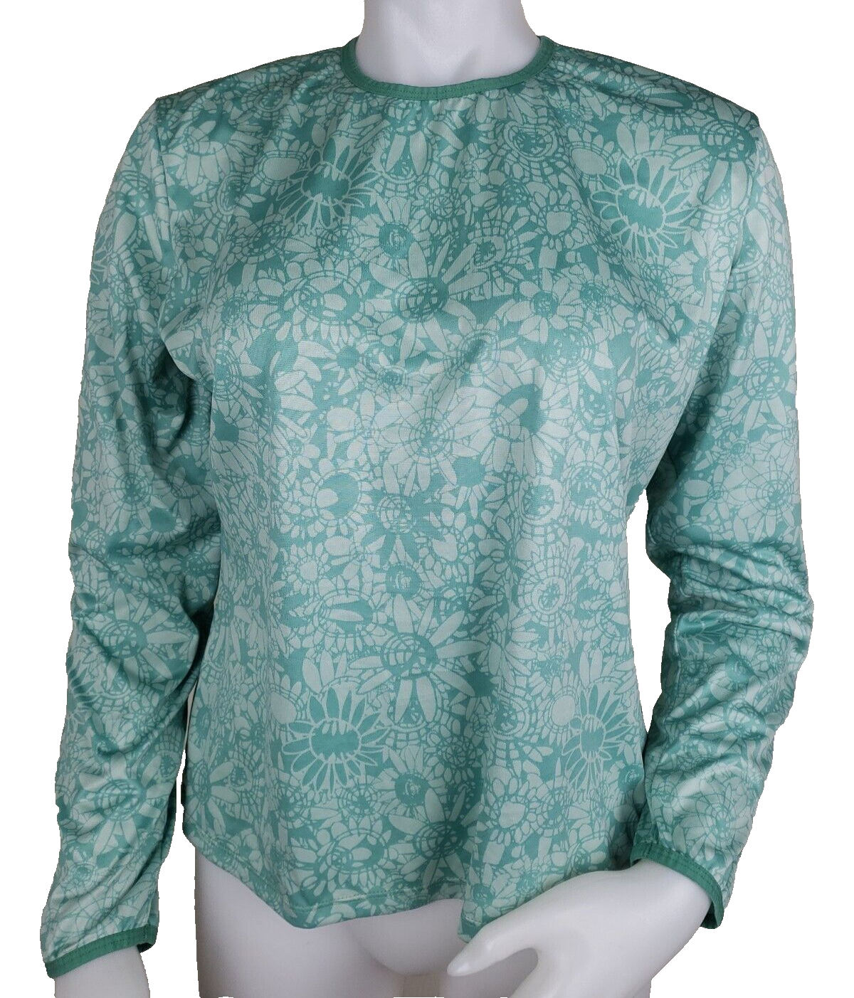 Primary image for Patagonia Capilene Top Womens L Green Floral Base Layer Long Sleeve Shirt USA