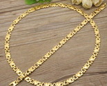 St fashion stainless steel metal silver and gold color heart necklace and bracelet thumb155 crop
