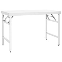  Kitchen Folding Work Table 47.2&quot;x24&quot;x32&quot; Stainless Steel - $234.62