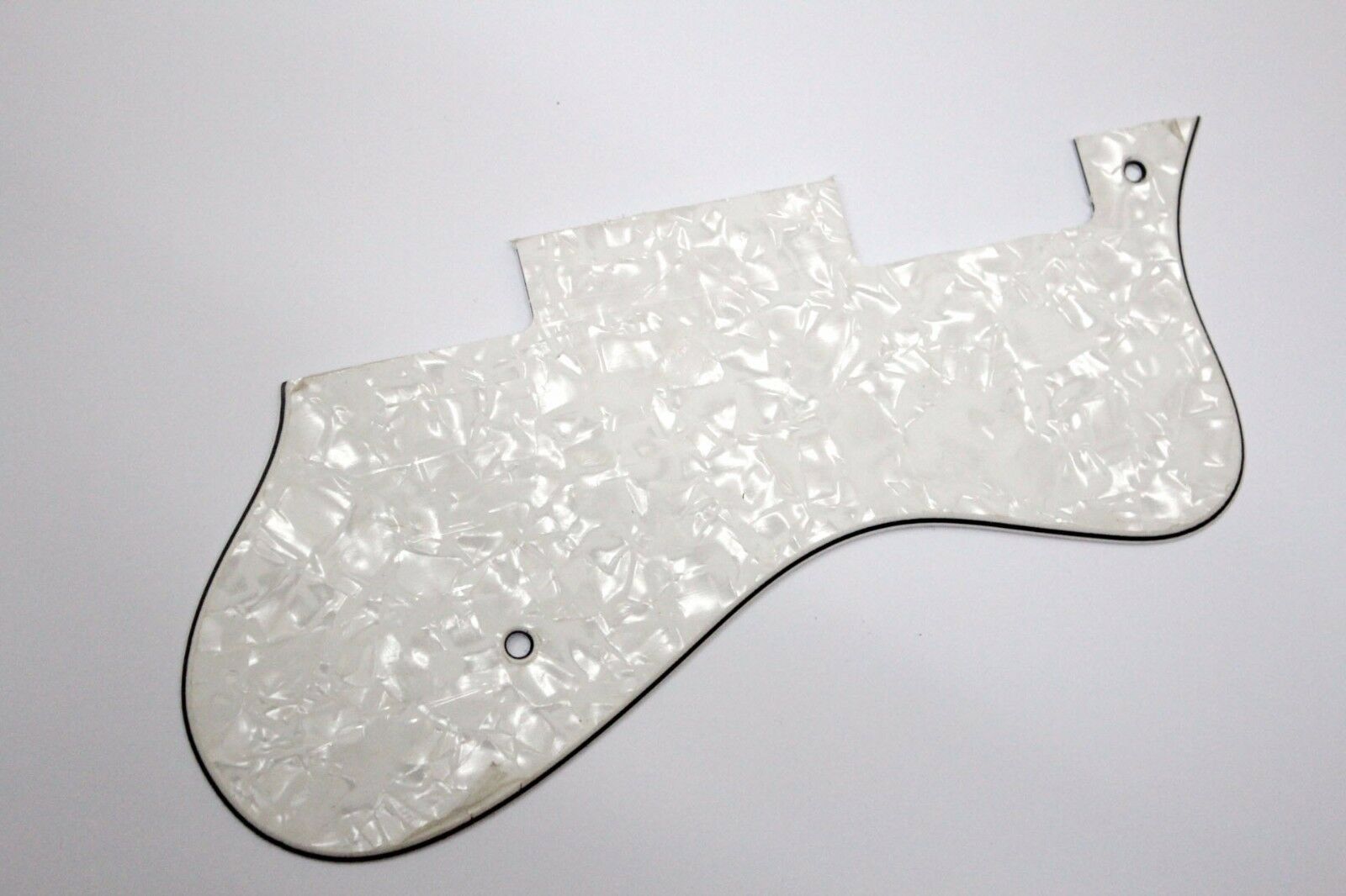 New Brand 3Ply Jazz Guitar Pickguard Fits Epi Dot in White