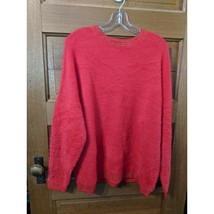 TIME AND TRU Sweater Size XXL (20) Red Rover Solid Eyelash Pullover Womens - £12.58 GBP
