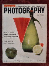 Rare Popular Photography Magazine November 1958 Color Photographs - £12.74 GBP