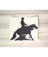 Matte black horse car decal 11 inches wide 9.47 inches tall - €10,29 EUR