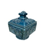 Vintage Enesco Turquoise Pedestal Grapevine Candy Nut Dish with Lid Squa... - €33,24 EUR Vintage Enesco Turquoise Pedestal Grapevine Candy Nut Dish with Lid Squa... - €33,24 EUR