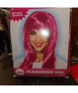 NEW Womens Adult size Pink Full Long Wig - £7.62 GBP