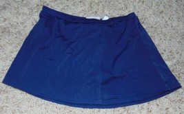 Womens Swim Skirt Croft &amp; Barrow Blue Swimsuit Attached Bikini Brief Bot... - $18.81