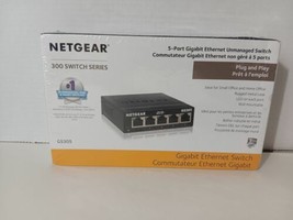 NETGEAR 5-Port Gigabit Ethernet Unmanaged Switch GS305-300PAS Plug-and-Play - $14.85