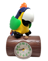 Vintage PARROT ALRM CLOCK 10&quot; Mechanical &amp; Voice NEW VINTAGE With Box - £102.05 GBP