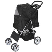 Durable Foldable Dog Stroller Pet Travel Carriage For Pets With Carrier ... - £64.28 GBP