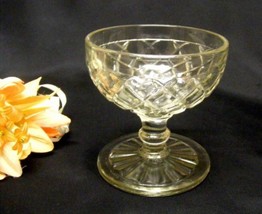 3238 Antique Hocking Glass Waterford Tall Sherbet Dish - £3.13 GBP