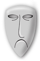 The Nightmare Before Christmas Shock Face Mask Pewter Lapel Pin, NEW UNUSED - £6.15 GBP