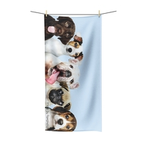Dogs Print Polycotton Bath Towel - £35.41 GBP+