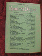 Readers Digest November 1942 Marquis W Childs Maurice Hindus Alexander Woollcott - £5.42 GBP