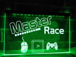 PC Master Race LED Neon Light Signs Decor Craft  - £20.87 GBP+