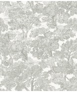 Grey, Chesapeake 3115-12541 Spinney Toile Wallpaper. - £52.54 GBP