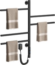 Esop Electric Heated Towel Racks, Rotatable Towel Rack With Timer, 1H-8H... - $206.99