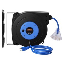 VEVOR Retractable Extension Cord Reel Power Cord Reel 45FT 12AWG/3C SJTOW - $147.99
