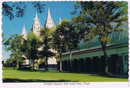 Postcard Temple Square Salt Lake City Utah - £3.15 GBP