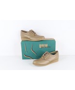 NOS Vtg 90s Streetwear Womens 8 2A Chunky Platform Braided Leather Shoes... - $98.95