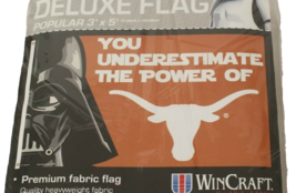 Texas Longhorns NFL Flag 3 X 5 Feet Brass Grommets Star Wars NEW in Package - £23.52 GBP