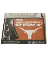 Texas Longhorns NFL Flag 3 X 5 Feet Brass Grommets Star Wars NEW in Package - £23.52 GBP