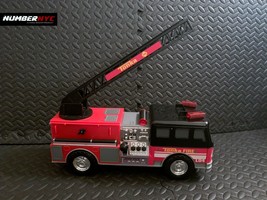 Tonka 2011 Hasbro Red Fire Rescue Truck #07728 Lights Sounds Ladder Funr... - $44.54