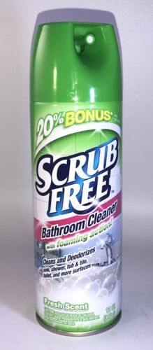 Scrub Free BATHROOM CLEANER W Foaming Action  12oz Fresh Scent Cleans/De... - $11.76