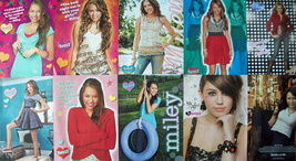 MILEY CYRUS ~ Ten (10) Color PIN-UPS from 2007-2010 ~ Clippings - $8.37