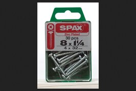 SPAX Multi-Material Screw 1-1/4&quot; Zinc Phillips/Square Multiple Material ... - $25.44 CAD