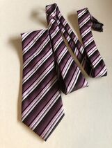 STAFFORD Essentials Purple Striped  Men&#39;s Neck Tie Necktie - $163.59 MXN