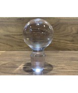 Large Glass Ball Decanter Stopper 3-1/4” tall 3/4”+ Bottle Opening - $271.31 MXN