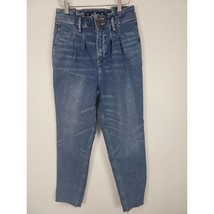 Hollister Curvy Ultra High Rise Mom Jeans 3R Womens Juniors Vintage Stretch - £17.59 GBP