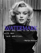 Marilyn Monroe &quot;Women Who Seek To Be...&quot; 11X14 Celebrity Quote Publicity Photo - £14.33 GBP